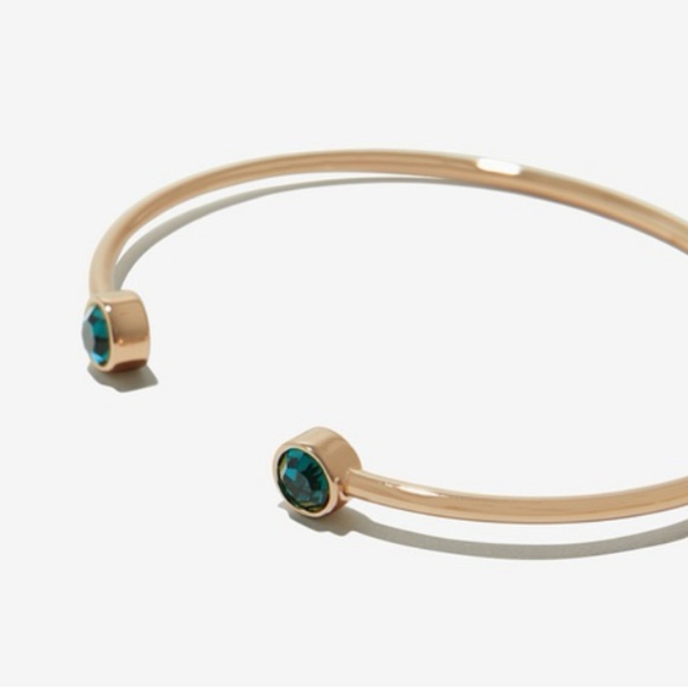 Alex and Ani emerald cuff bracelet